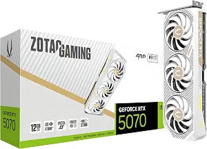 ZOTAC Gaming GeForce RTX 5070 AMP White Edition DLSS 4 12GB Graphics Card